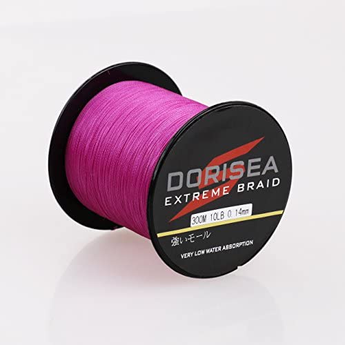 Dorisea Extreme Braid 100% Pe Pink Braided Fishing Line 109Yards